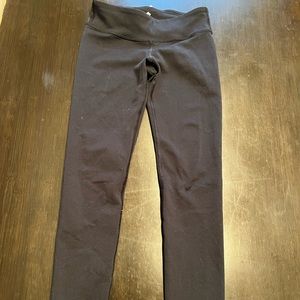 Girls Ivivva Reversible Full Length Leggings - Size 8 Black
